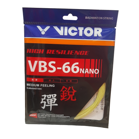 VICTOR Badminton String - VBS-66N-E - YELLOW